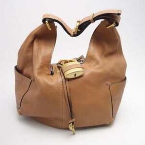 Chloe Paddington Shoulder Bag Brown Calfskin
